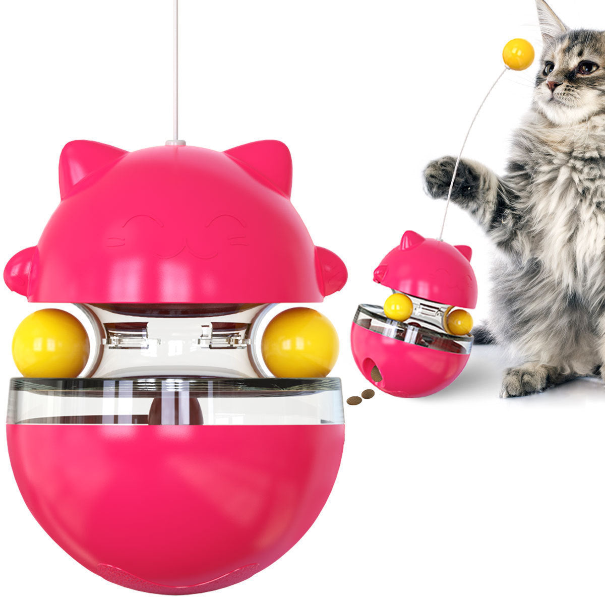 Interactive Cat Treat Dispenser Toy – Fun IQ Training