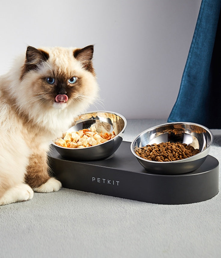 Stainless Steel Pet-Friendly Adjustable Feeding Bowls for Happy, Easy Dining