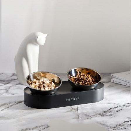 Stainless Steel Pet-Friendly Adjustable Feeding Bowls for Happy, Easy Dining