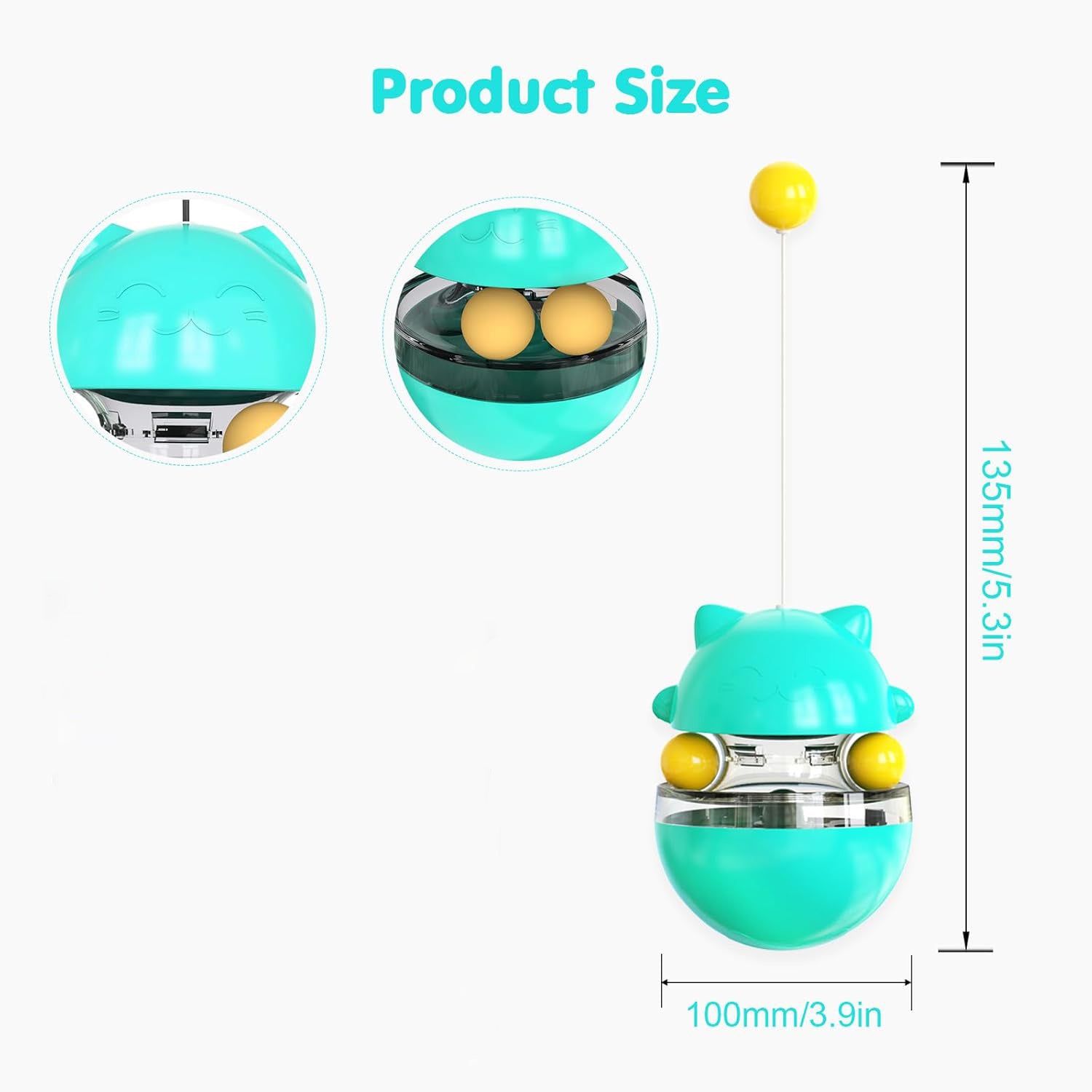 Interactive Cat Treat Dispenser Toy – Fun IQ Training