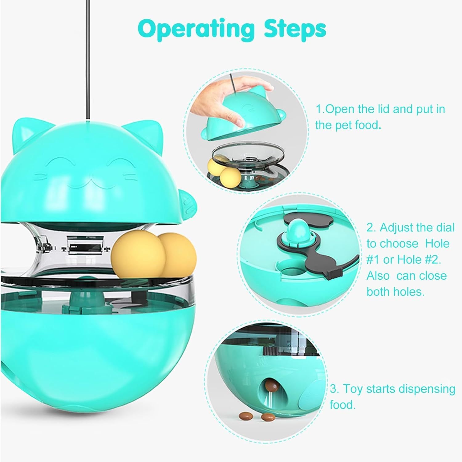 Interactive Cat Treat Dispenser Toy – Fun IQ Training